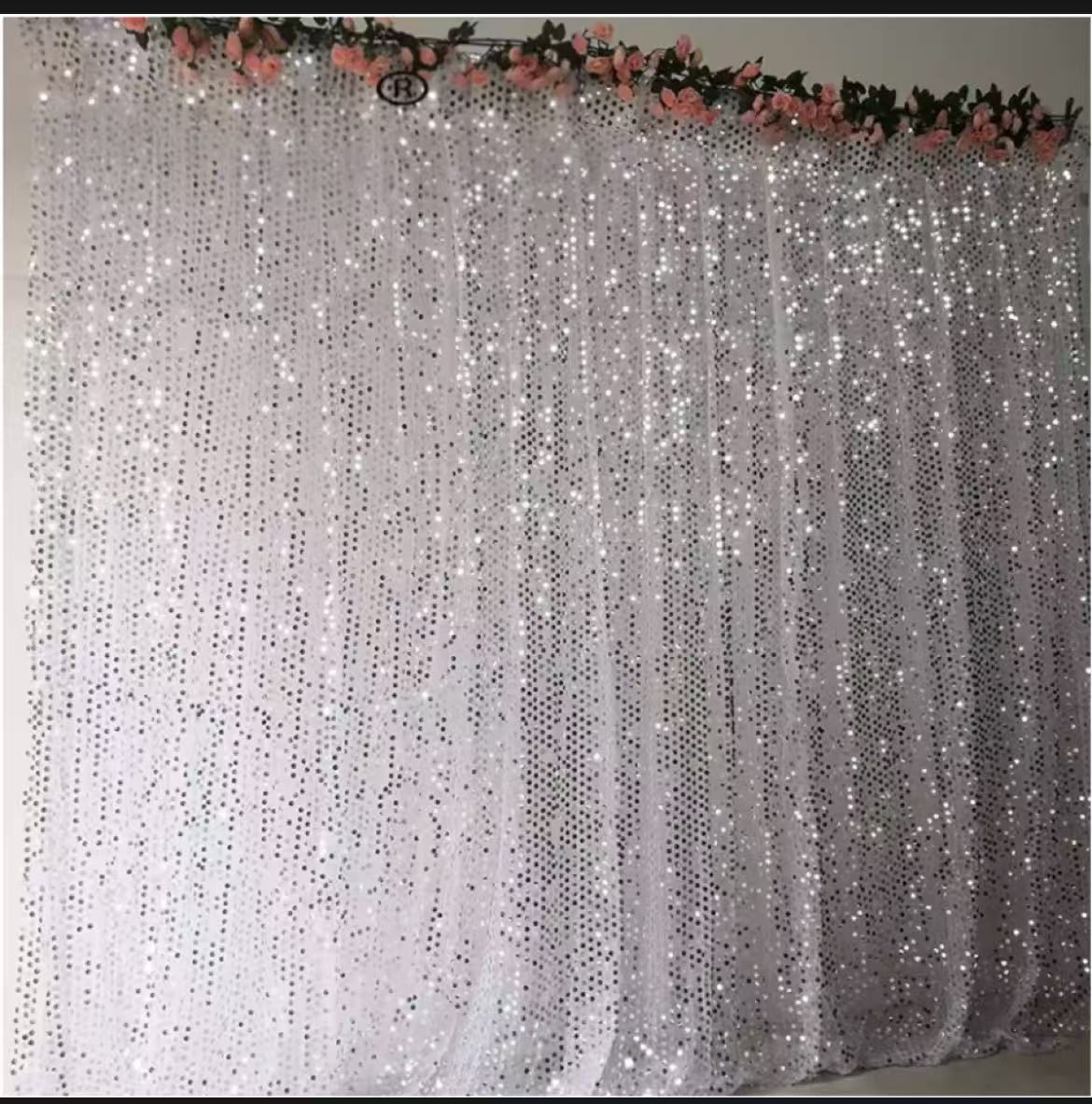 Sequin Fabric Panel - Painel de Fundo para Cabine de