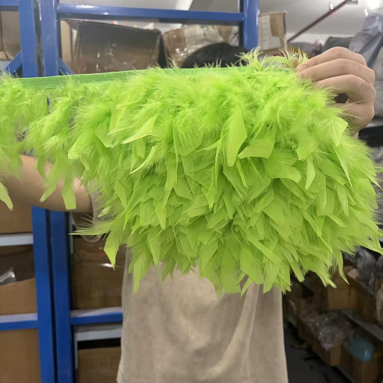 Feather Trim Marabou - Fita de Plumas de Marabu Natural