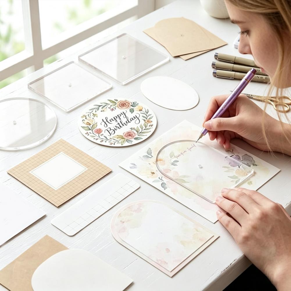 Conjunto de 5 Moldes de Acríli - Embroidery Craft avaliação e preço