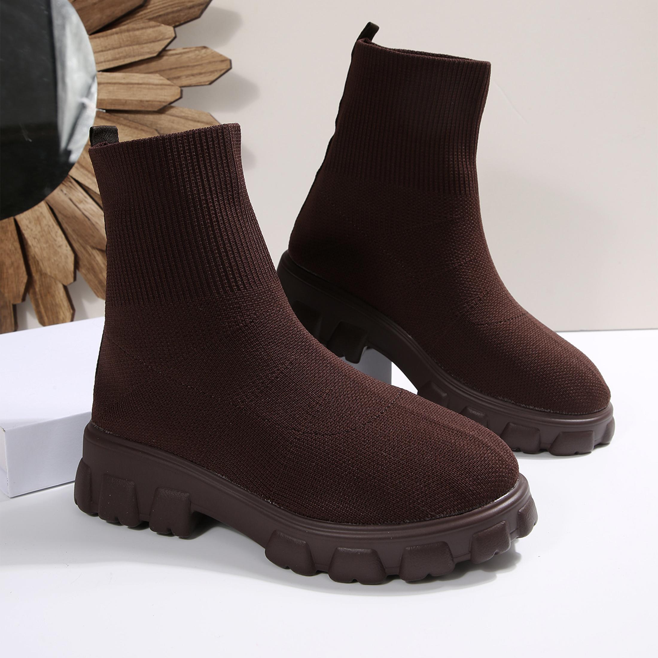 Botas de tornozelo femininas c - Embellish Knit avaliação e preço